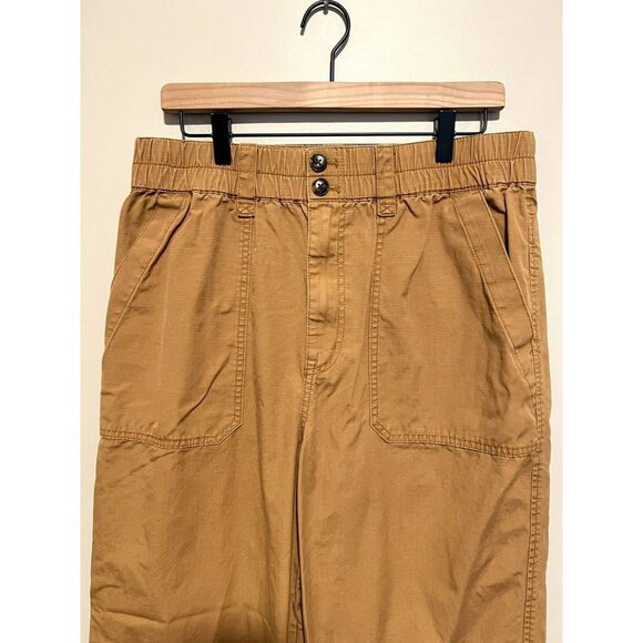 Madewell Cotton Ripstop Pull-On Straight Cargo Pants Women's Size Large - Picture 9 of 11